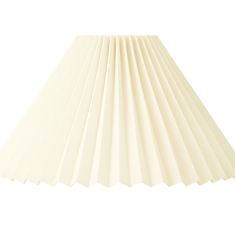 Plisse 23 cm creme