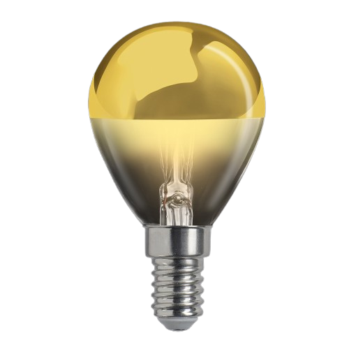 Top spejl guld E14 4W