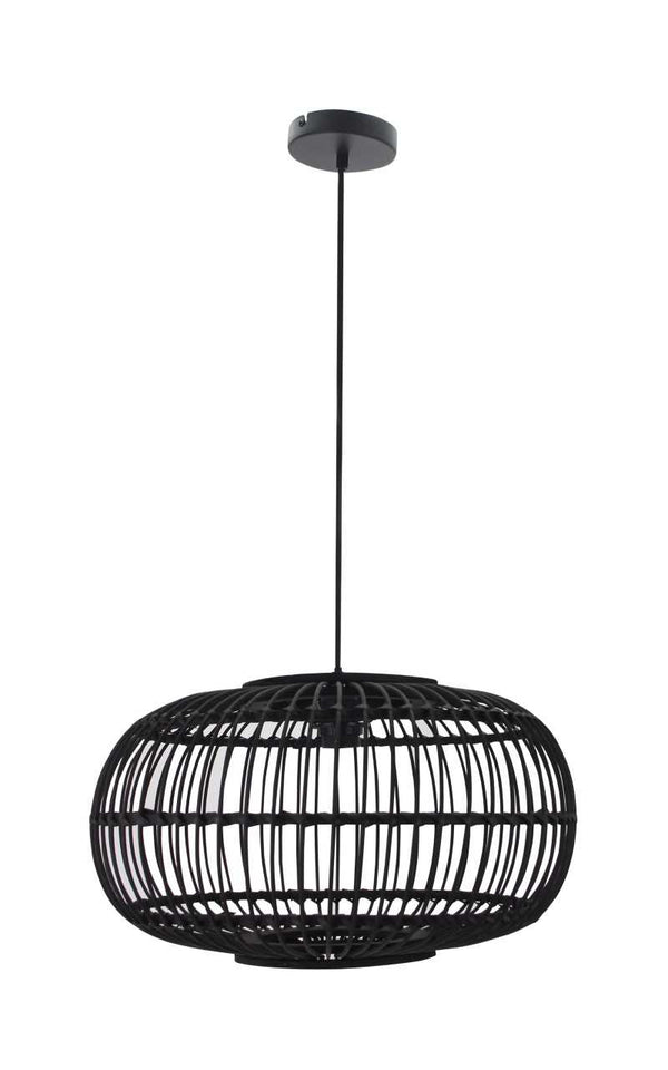 Sort flet pendel 48 cm