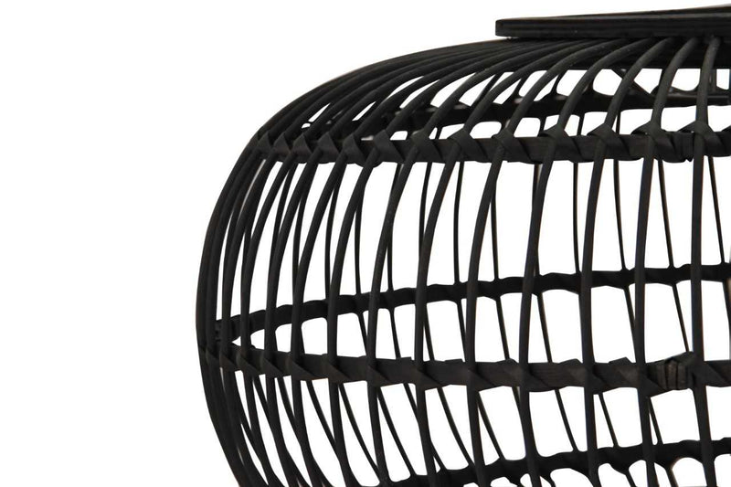 Sort flet pendel 48 cm