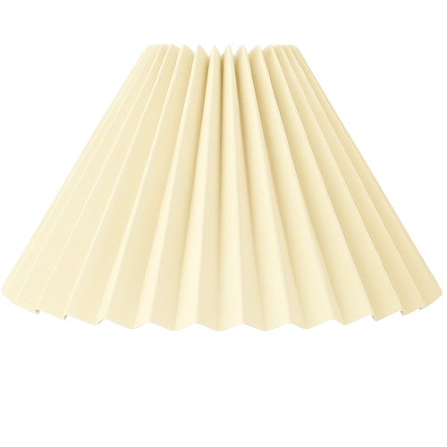 Plisse 23 cm creme