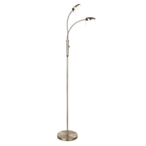 Vegas 2 gulvlampe messing